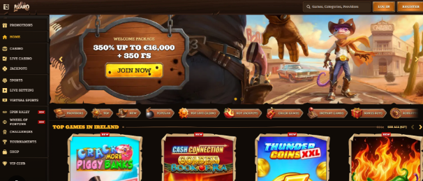 Lizaro Casino Interface